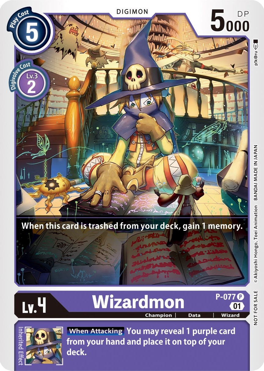 4X Wizardmon ⭐️BT2-071 C Digimon V1.0 NM PACK FRESH 