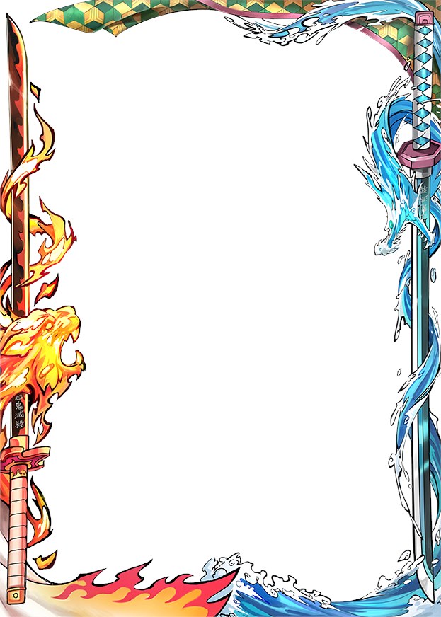 Small Hashira's Might Border Oversleeves (70Pack) ManaMoon Card Sleeves Card Sleeves