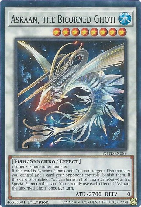 Askaan The Bicorned Ghoti Power Of The Elements YuGiOh