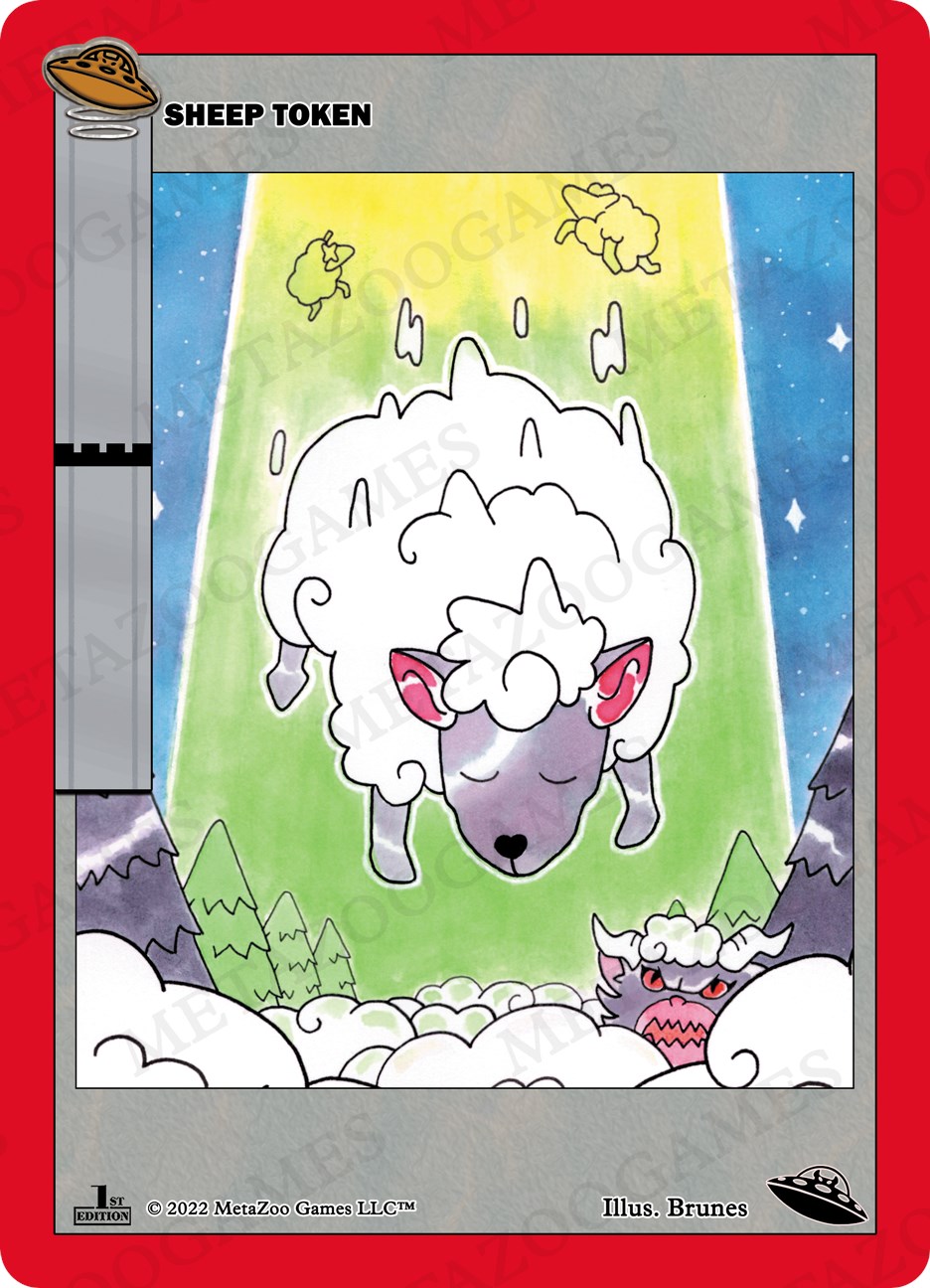 Sheep Token UFO First Edition MetaZoo 280121