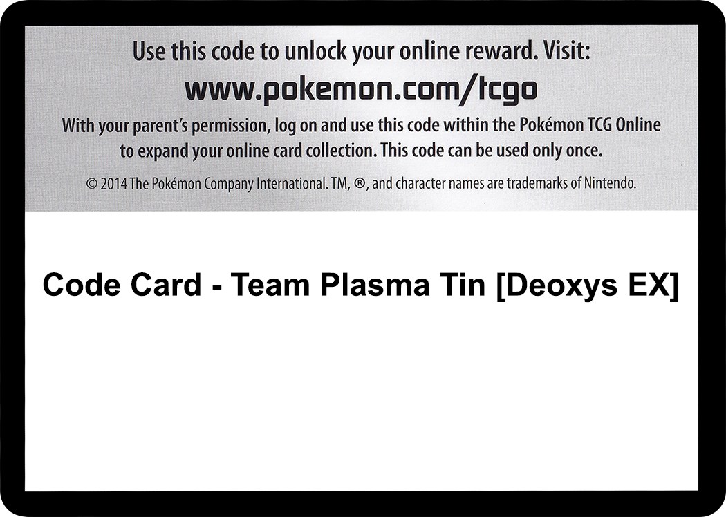 Deoxys EX - PTCGL Pokemon Codes