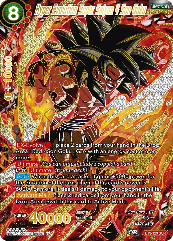 Hyper Evolution Super Saiyan 4 Son Goku (SCR) - 5th Anniversary Set -  Dragon Ball Super: Masters