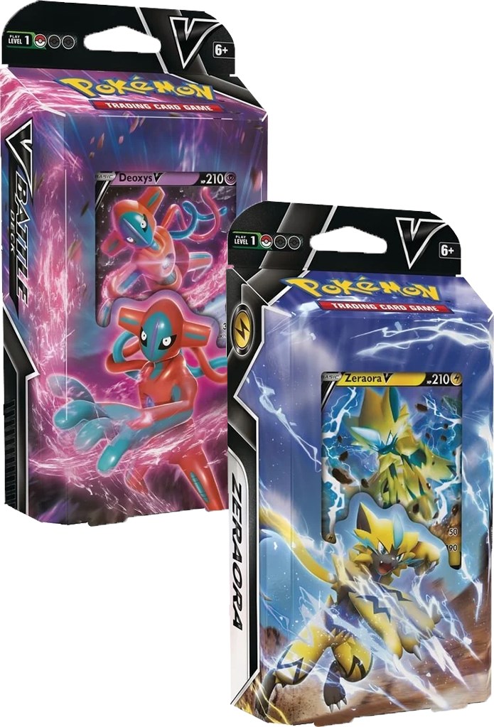 Pokemon Deoxys V & Zerazora V Battle Deck Factory Sealed DISPLAY