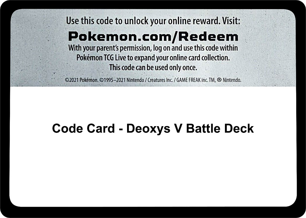 Pokemon Deoxys V Battle Deck
