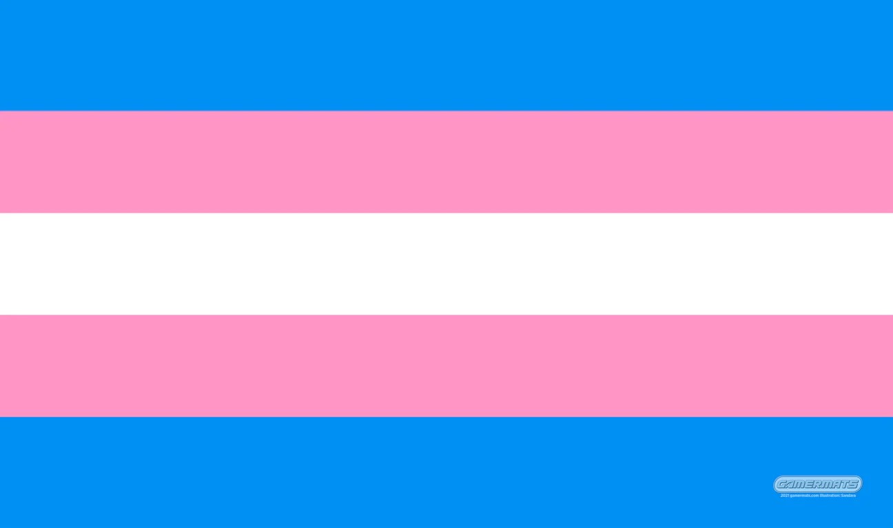 GamerMats Playmat - Transgender Flag - GamerMats Playmats - Playmats