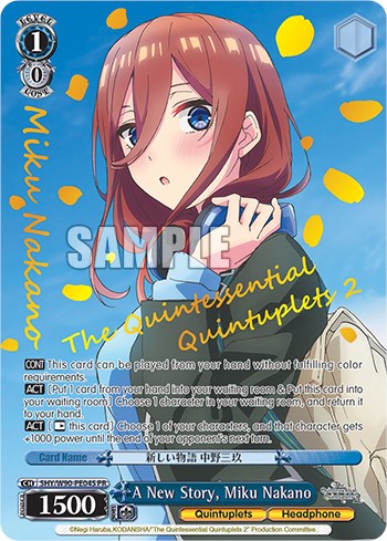 5toubun x Weiss Schwarz (feat. Latest Character Designs) :  r/5ToubunNoHanayome