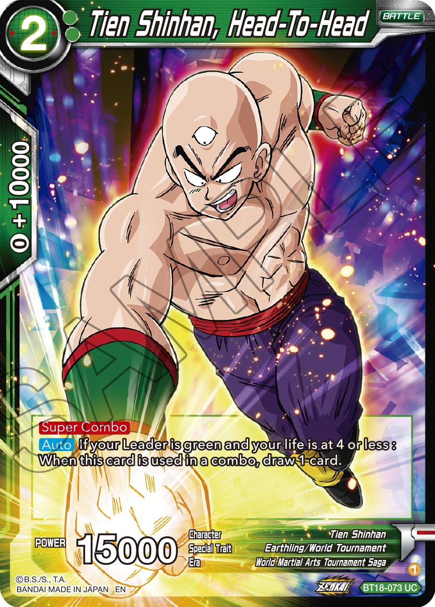 Tien Shinhan, Head-To-Head - Dawn of the Z-Legends - Dragon Ball Super CCG