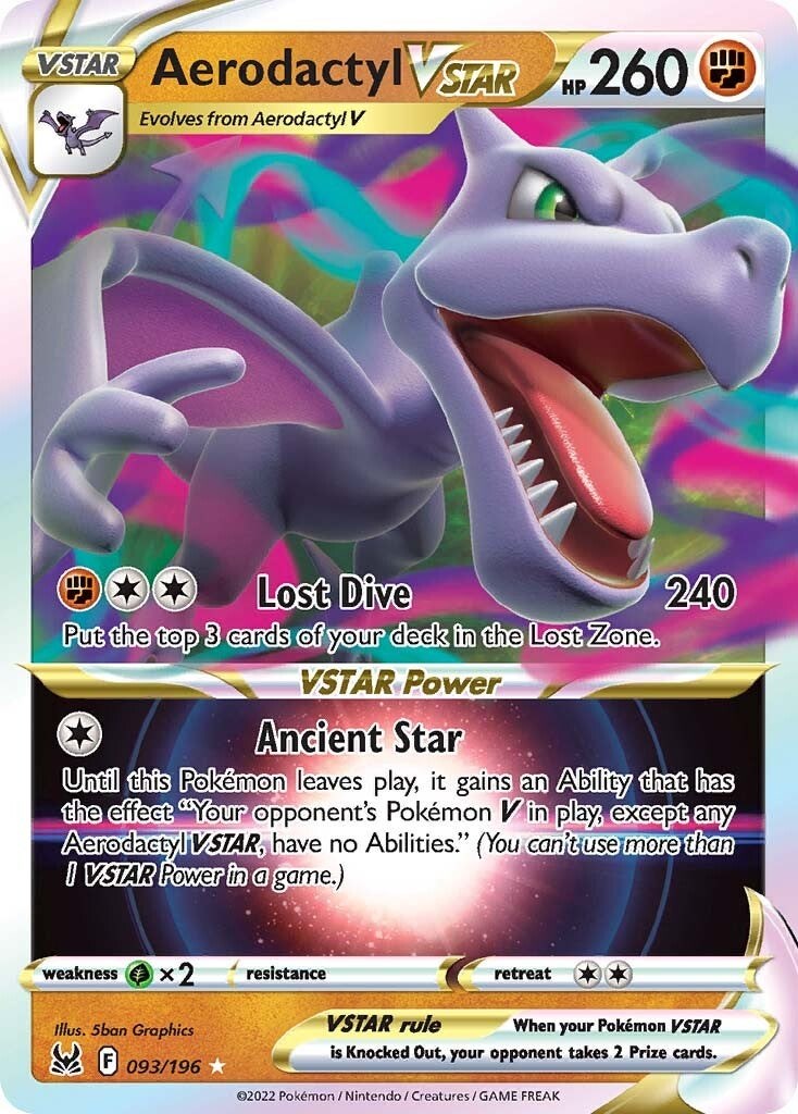 Aerodactyl V 092/196 Pokemon Lost Origins - The Hobby