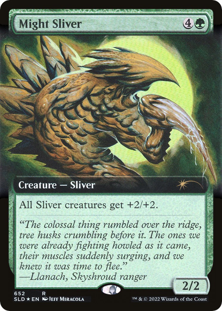 Might Sliver (Extended Art) - Secret Lair Drop Series - Magic: The ...