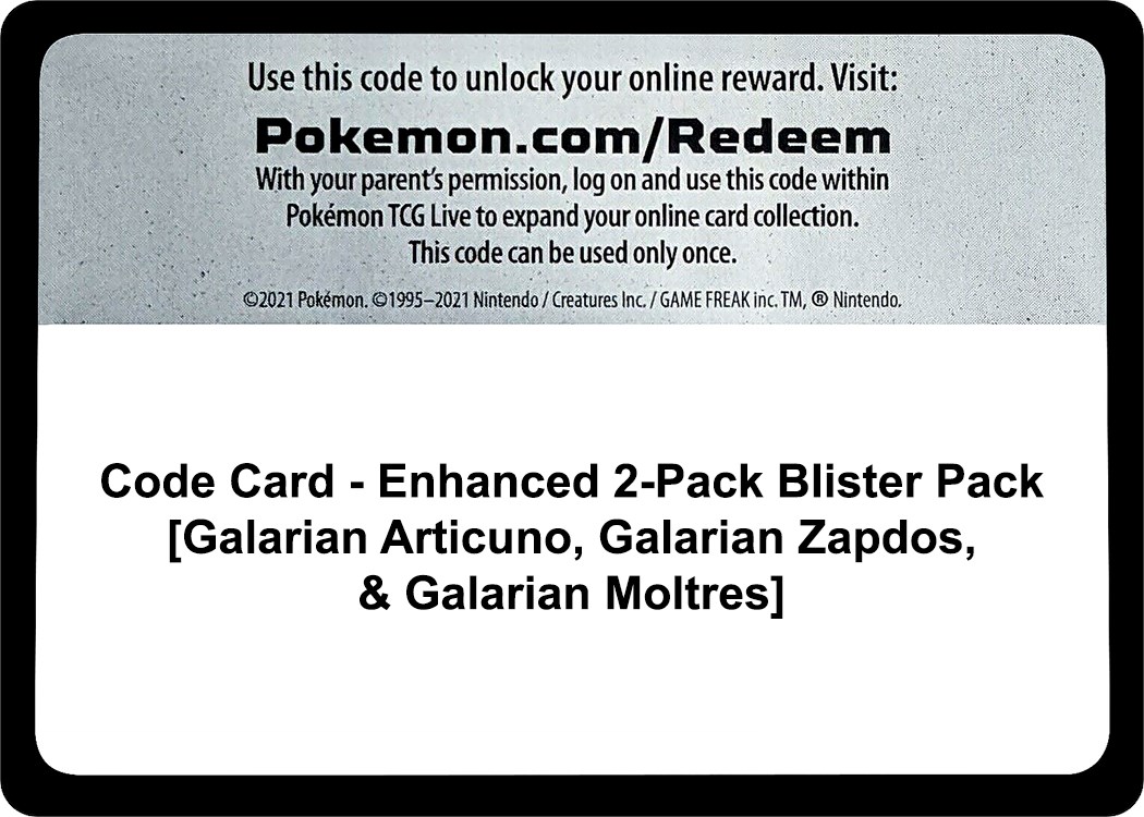 Enhanced 2-Pack Blister Pack [Articuno, Zapdos, & Moltres