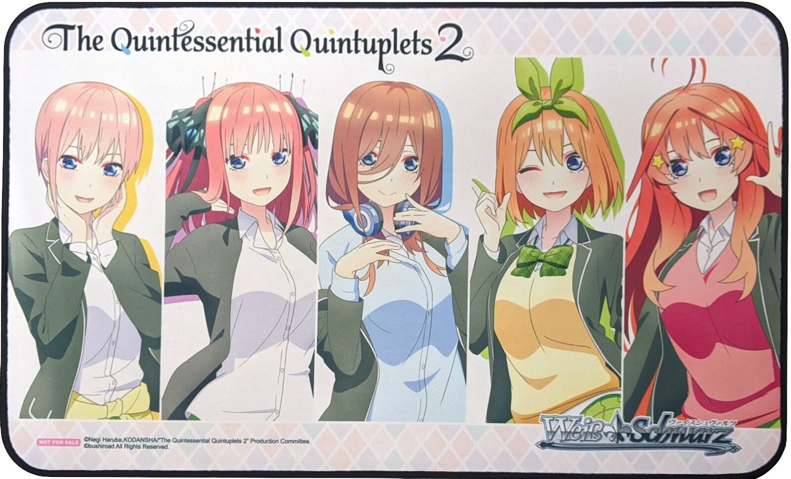 Playmat The Quintessential Quintuplets Volume Season 1 Weiss Schwarz  Bushiroad