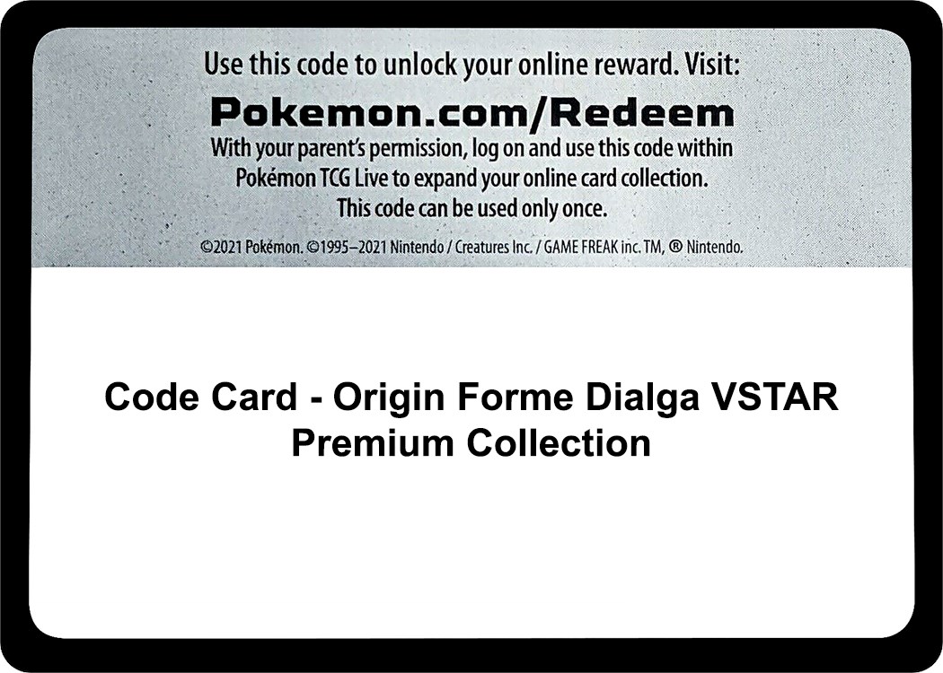 Pokemon TCG: VSTAR Premium Collection - Origin Forme Dialga, Card Games