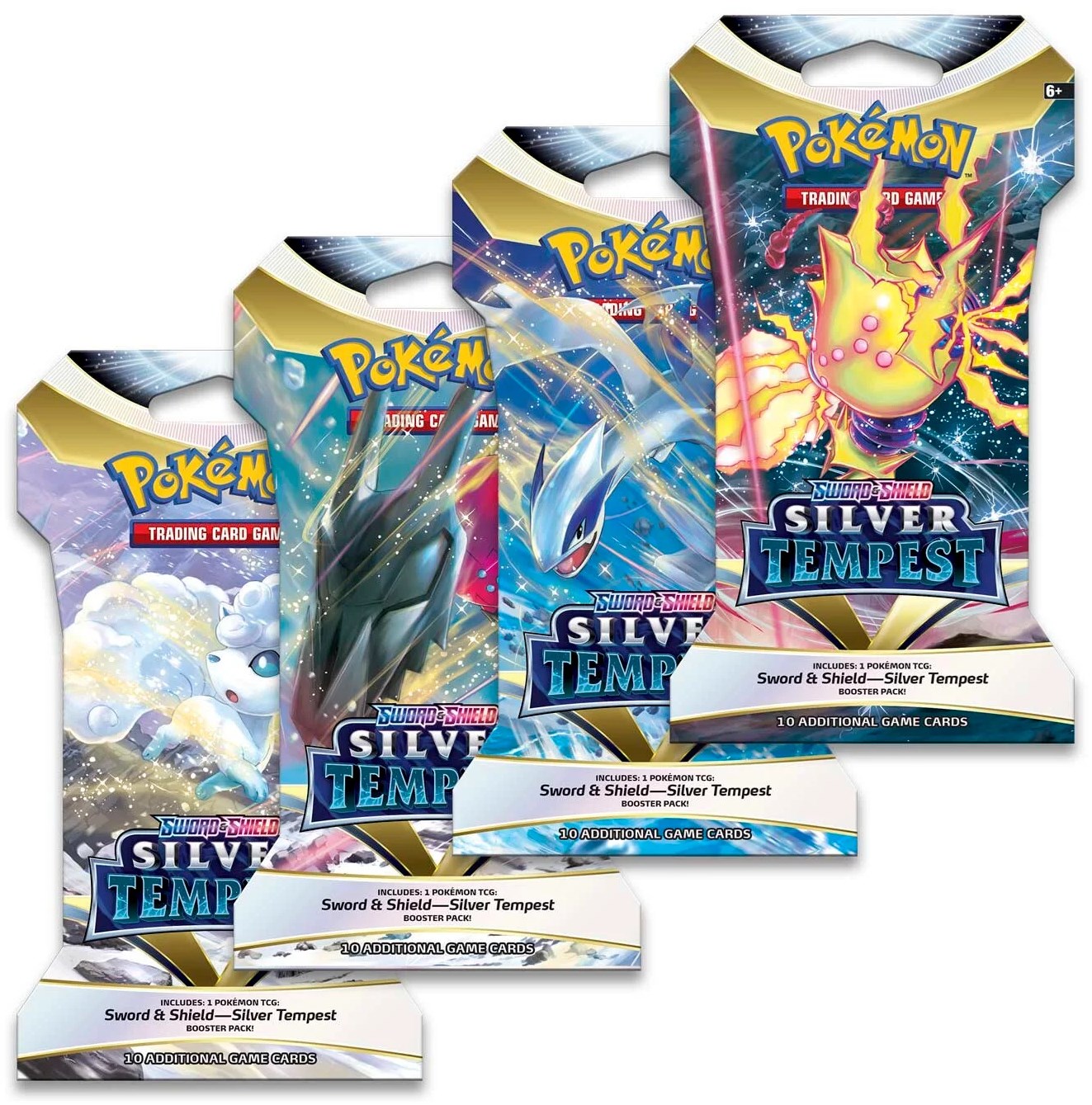 Silver Tempest Sleeved Booster Pack Art Bundle [Set of 4] - SWSH12 ...