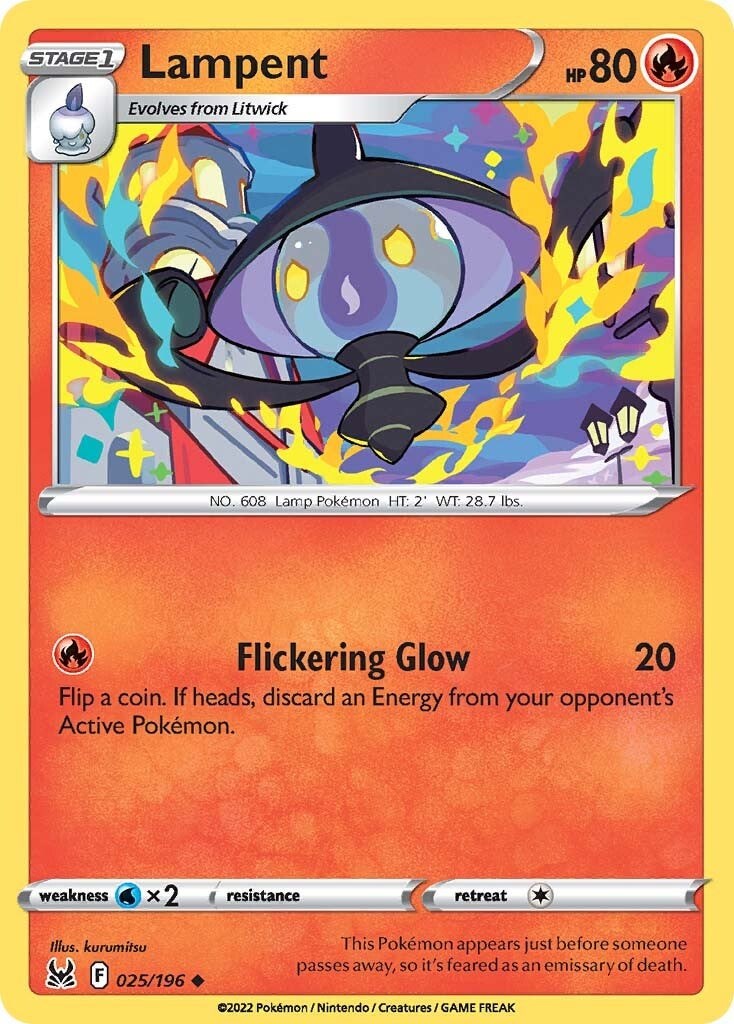 Lampent - Pokémon Fogo Incomum - 15/116 - Pokemon Card Game