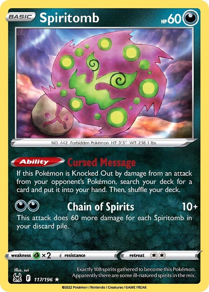 Carta Pokemon Spiritomb