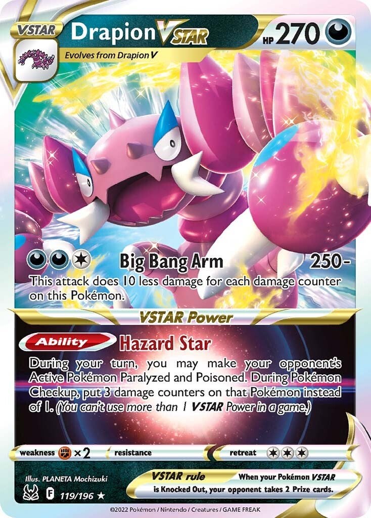 Cartão Pokémon Aerodactyl v Astro Rainbow em segunda mão durante