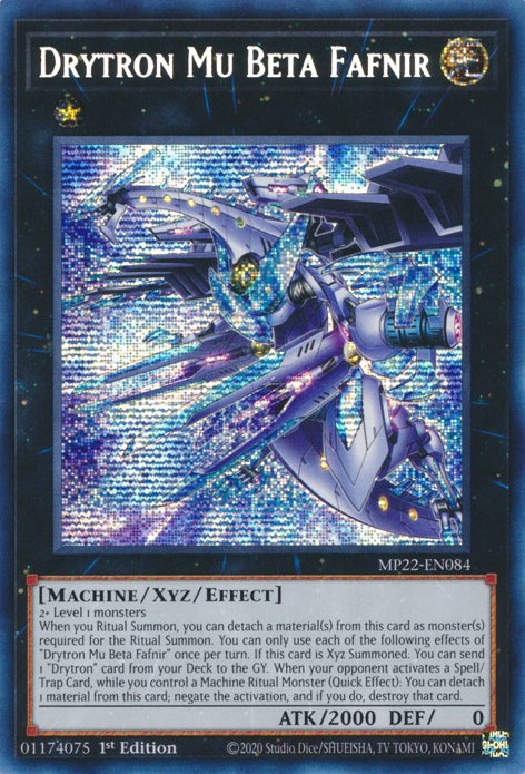 Yugioh Drytron 2022 Deck Nova Meteonis Mu Beta Fafnir 55 Cards