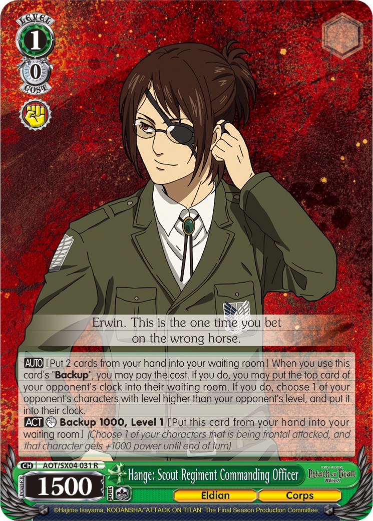 Hange: Scout Regiment Commanding Officer - Attack On Titan: Final ...