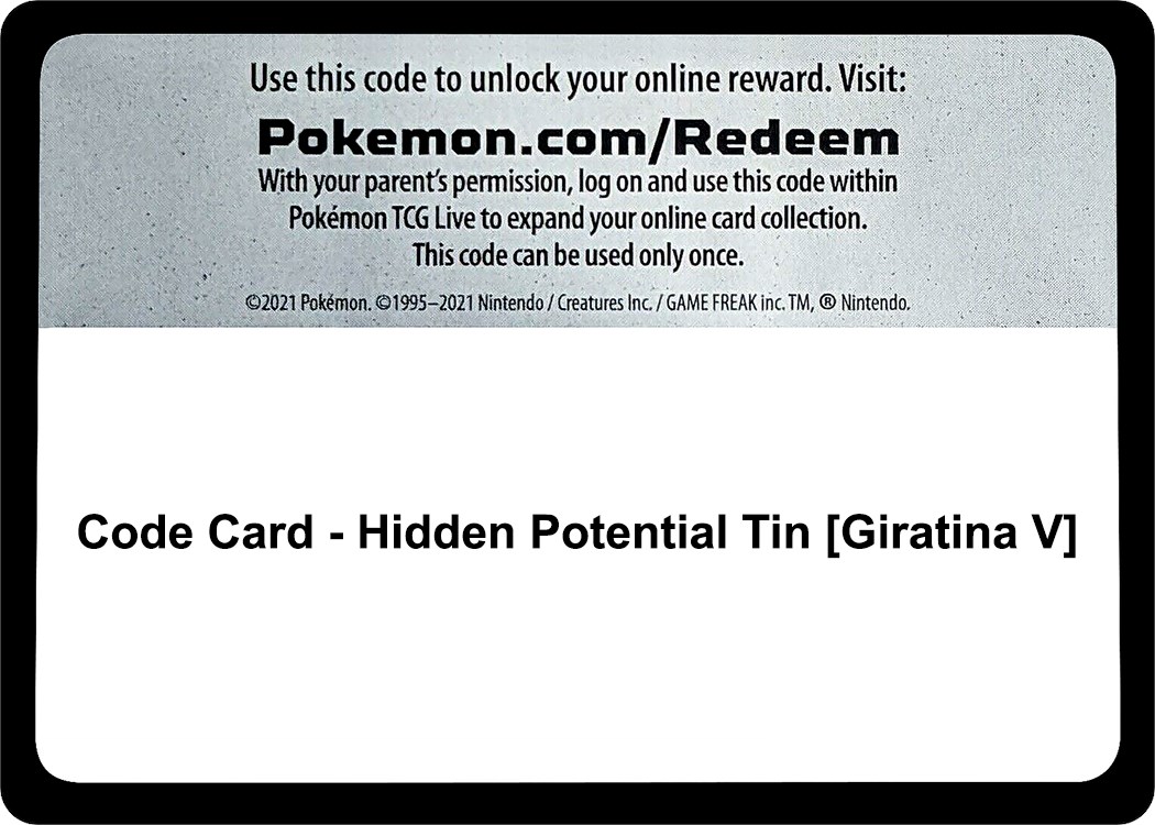 Pokémon TCG: Hidden Potential Tin (Giratina V)