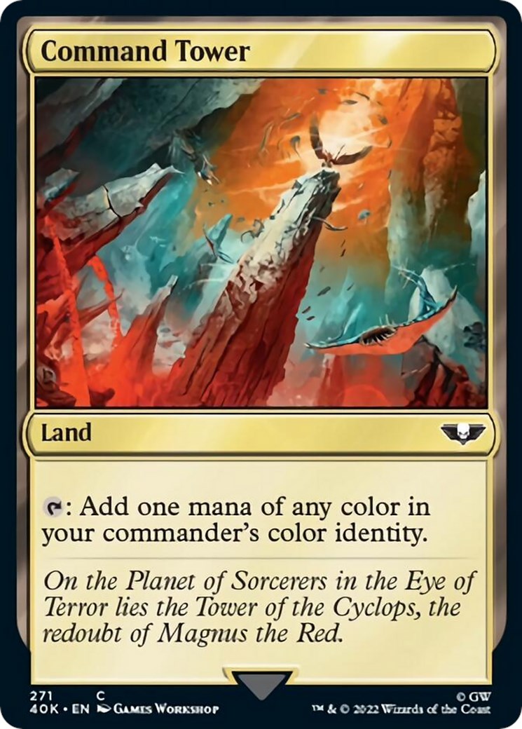 Command Tower (Surge Foil) [Fallout] Final Fantasy Commander Decks Foil: An  Offer You Can't Refuse (Surge Foil)