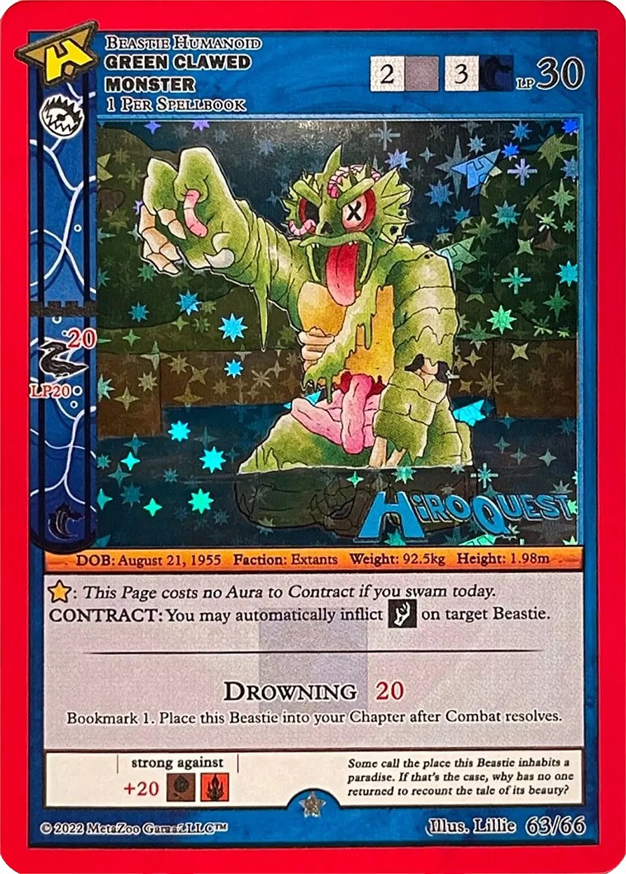 Green Clawed Monster - Hiroquest Promos - MetaZoo