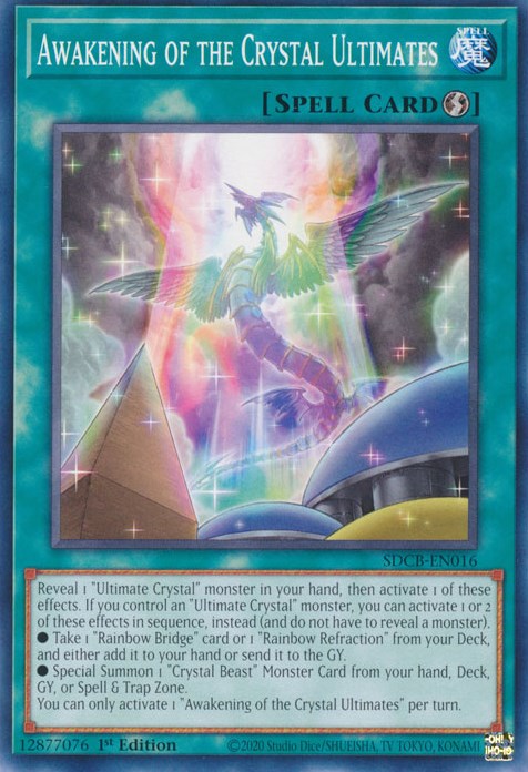 Awakening Of The Crystal Ultimates Structure Deck Legend Of The Crystal Beasts Yugioh