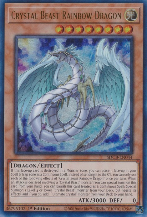 Crystal Beast Rainbow Dragon Structure Deck Legend Of The Crystal Beasts Yugioh