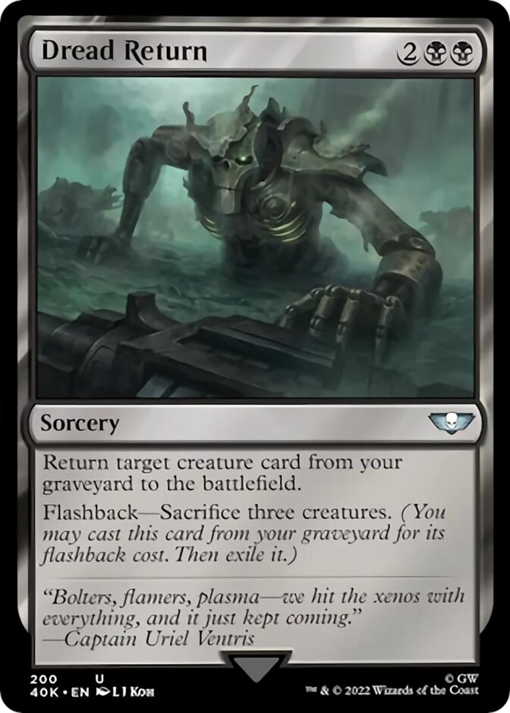 Dread Return (Surge Foil) Universes Beyond Warhammer 40,000 Magic The Gathering