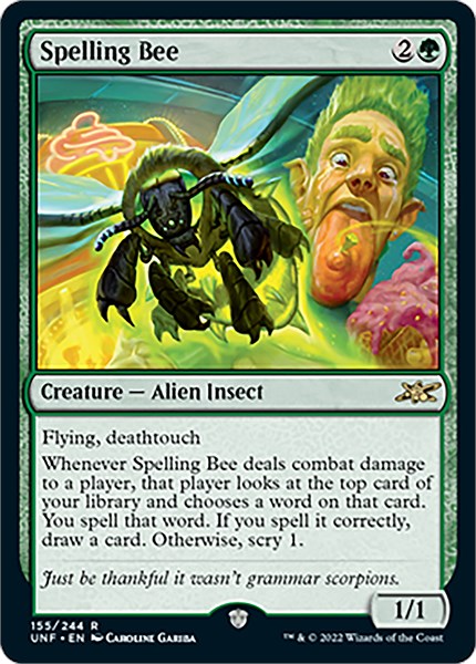 Spelling Bee - Unfinity - Magic: The Gathering