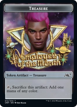 Treasure Token (012) - Unfinity - Magic: The Gathering