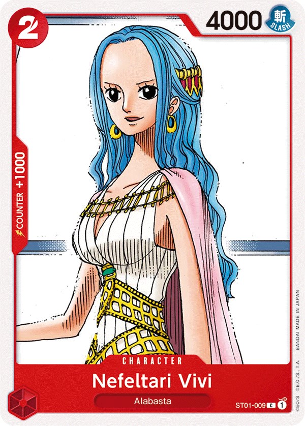Nefeltari Vivi Starter Deck 1 Straw Hat Crew One Piece Card Game