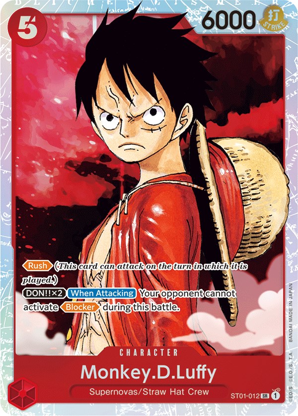 One Piece card #1 Luffy by Bejitsu  One piece luffy, Luffy, Monkey d luffy