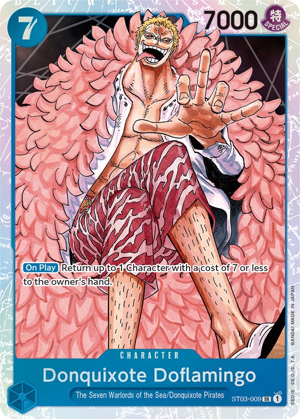 Donquixote Doflamingo - Starter Deck 3: The Seven Warlords of The Sea - One  Piece Card Game