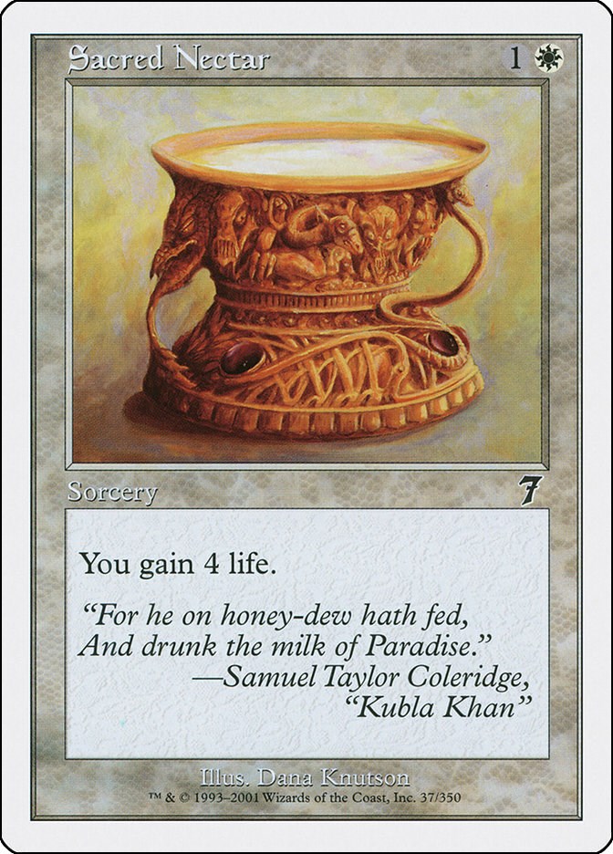 Sacred Nectar 7th Edition Magic The Gathering