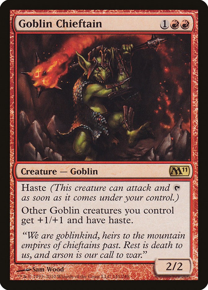 Goblin Chieftain - Magic 2011 (M11) - Magic: The Gathering