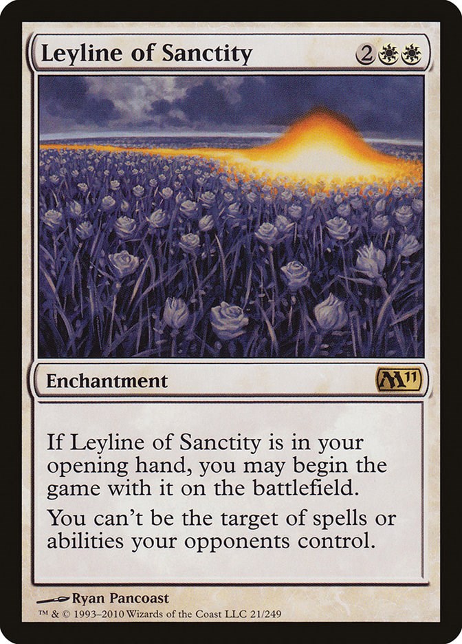 Leyline of Sanctity - Magic 2011 (M11) - Magic: The Gathering