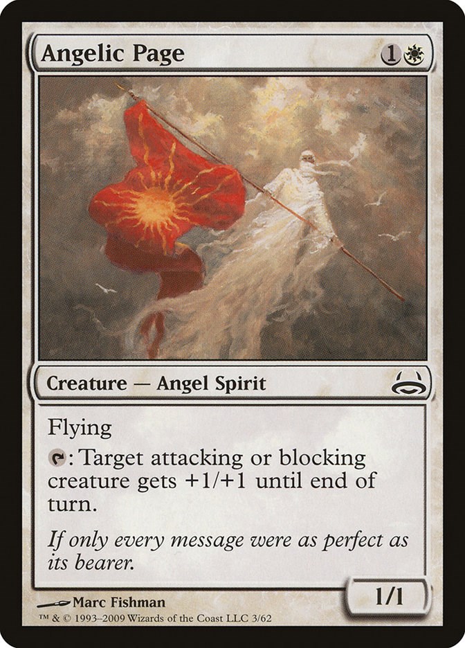 Angelic Page Duel Decks Divine vs. Demonic Magic The Gathering