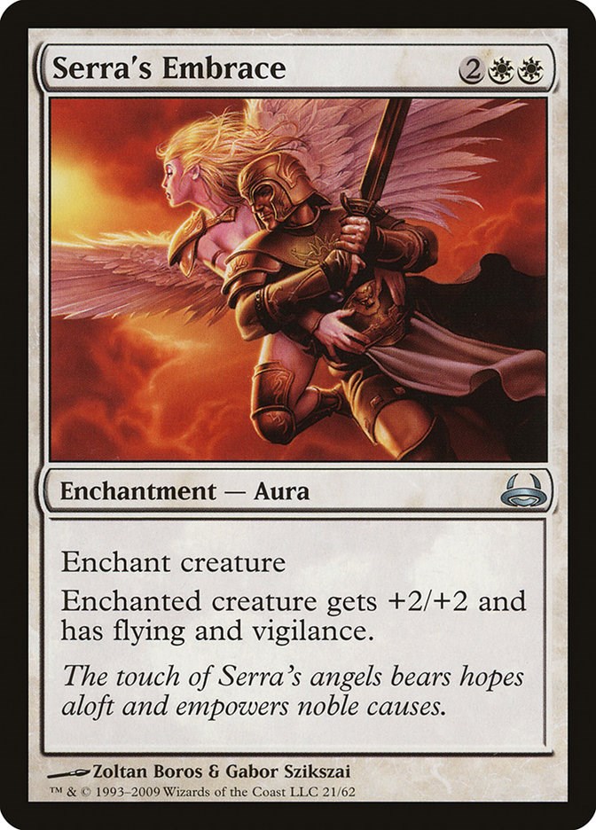 Serra's Embrace Duel Decks Divine vs. Demonic Magic The Gathering