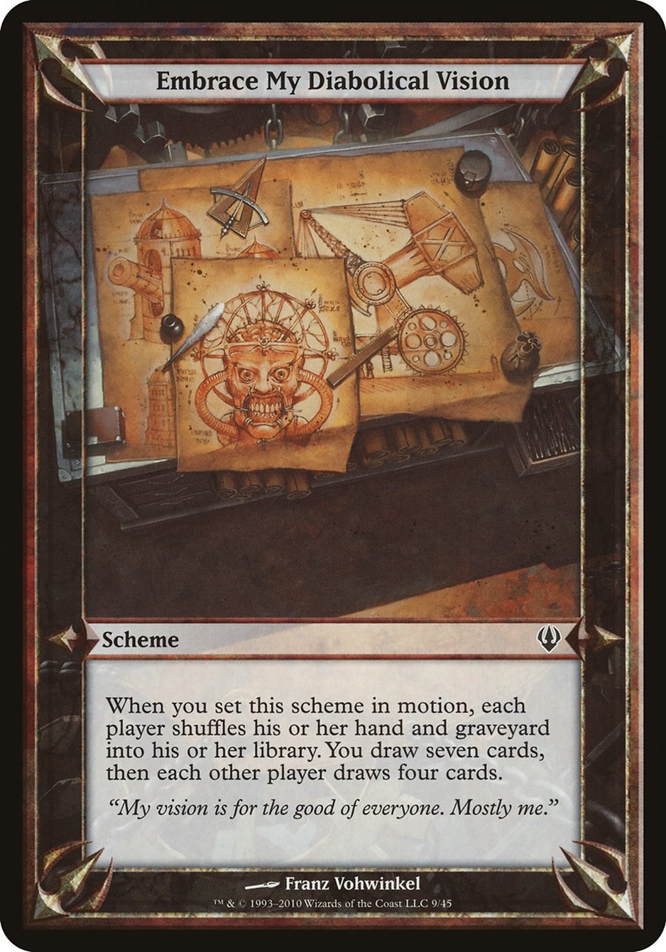 Embrace My Diabolical Vision (Archenemy) - Oversize Cards - Magic: The  Gathering