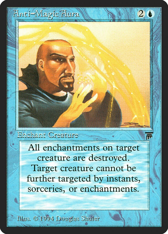 Anti-Magic Aura - Legends - Magic: The Gathering