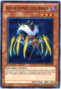 Ally of Justice Cycle Reader Hidden Arsenal 3 YuGiOh