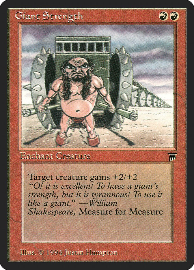 Giant Strength Legends Magic The Gathering