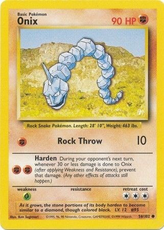 Verified Onix - Base by Pokemon Cards