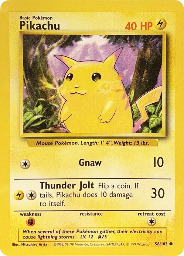 pikachu pokemon card