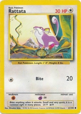 Rattata card artwork