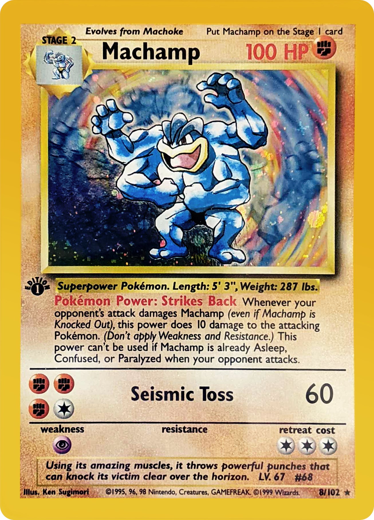 First Edition Pokemon Cards Machamp Printable Cards