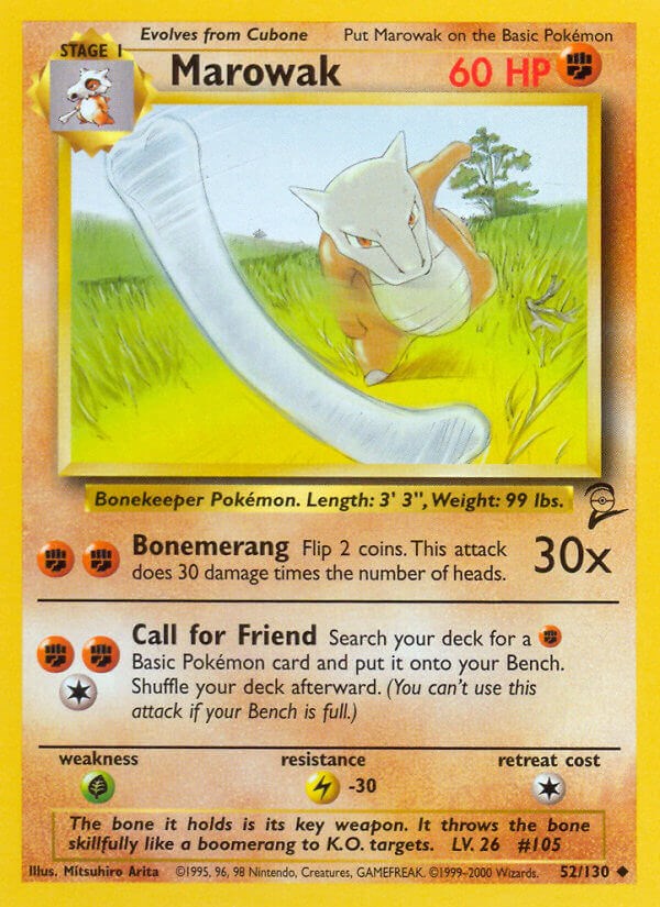 Marowak card artwork