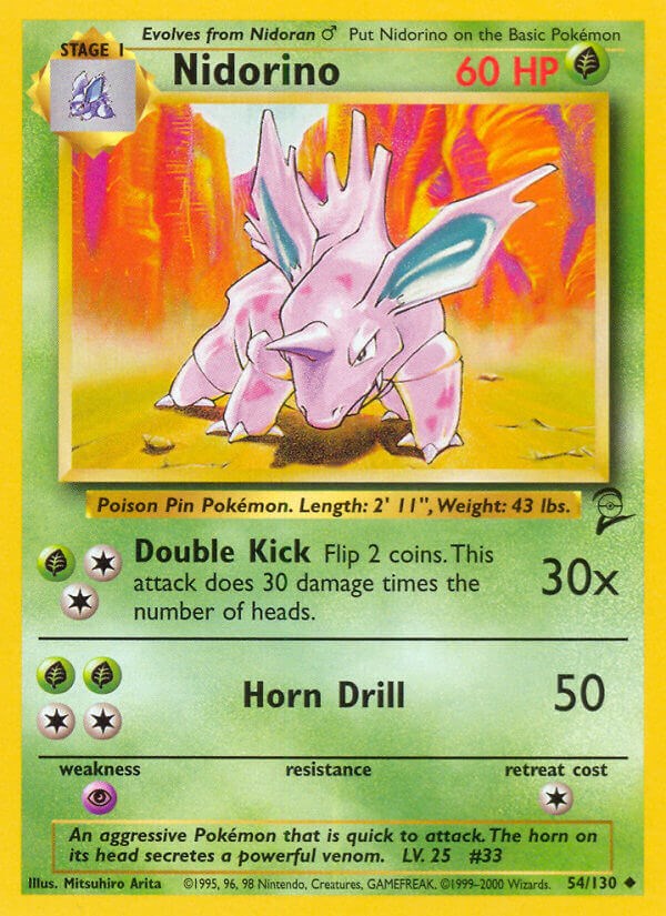 Nidorino card artwork