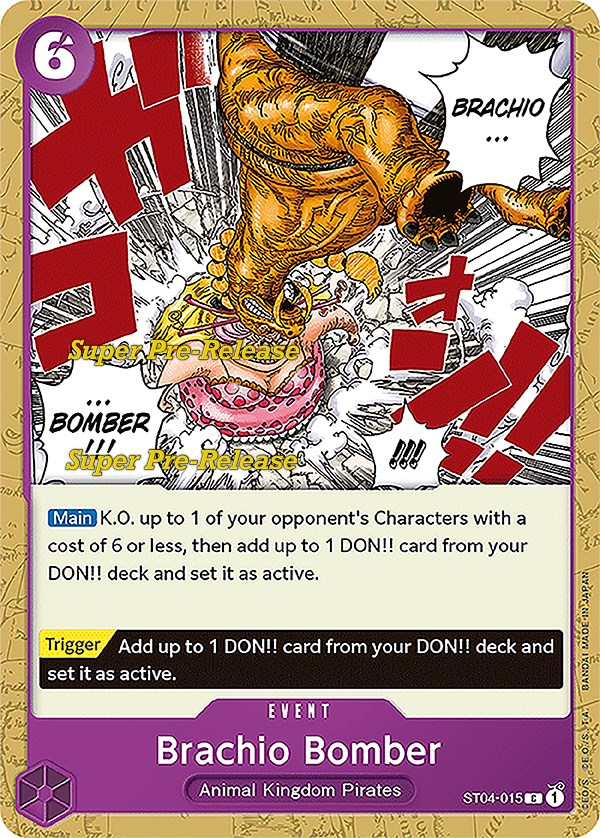 Brachio Bomber - Super Pre-Release Starter 4: Animal Kingdom Pirates One Piece Card Game