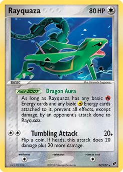 Rayquaza card artwork